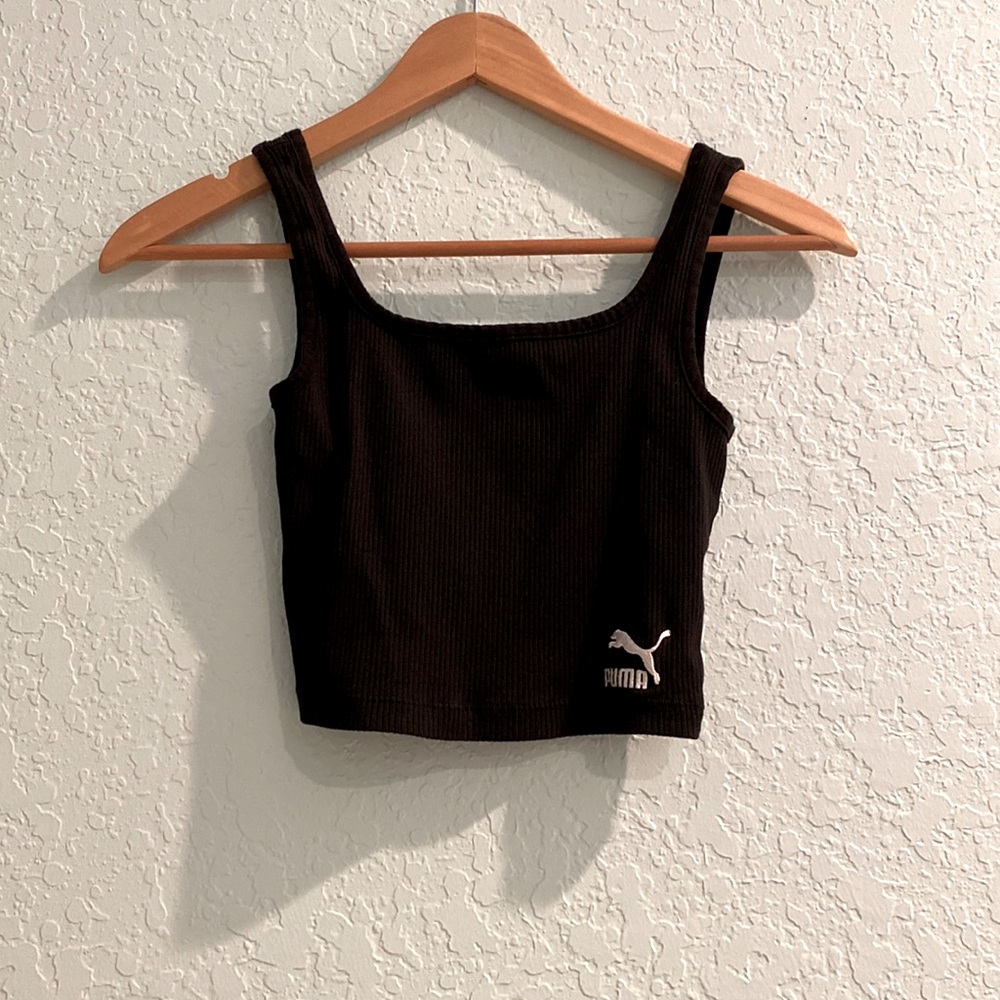 ‘Puma’ Black Tank Top - Size Small